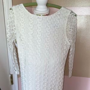 White Lace Maxi Dress